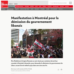 Manifestation à Montréal pour la démission du gouvernement libanais