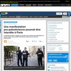 Paris: la police veut interdire une manifestation propalestinienne