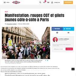Manifestation: rouges CGT et gilets jaunes côte-à-côte à Paris