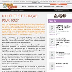 Manifeste "Le Français pour tous"