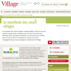 Le manifeste des smart villages. Le village. www.villagemagazine.fr