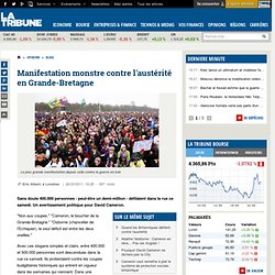 Plus de 250000 personnes manifestent à Londres contre les coupes budgétaires - Minefield