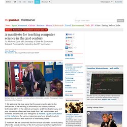 A manifesto for teaching computer science in the 21st century — www.guardian.co.uk