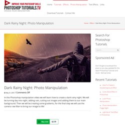 Dark Rainy Night: Manipulation Tutorial - Photoshop Tutorials