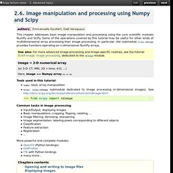 2.6. Image manipulation and processing using Numpy and Scipy — Scipy lecture notes