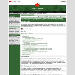 SANTE CANADA - AOUT 2014 - Document d'orientation de Santé Canada sur l'étiquetage relatif à la cuisson et à la manipulation sécuritaires de la viande et de la volaille hachées crues