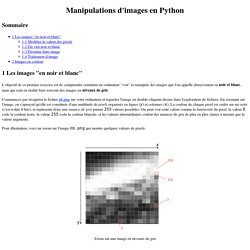 Manipulations d'images en Python