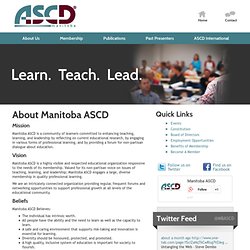 Manitoba ASCD - About Us