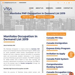 Manitoba occupation in demand list 2019