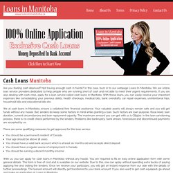 Cash Loans Manitoba – Quickly Response with Fast Cash into Your Bank