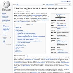 Eliza Manningham-Buller Wiki MI5 2002-2007