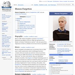 Manon Fargetton : Biographie et Bibliographie - Wikipedia