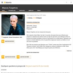 Manon Fargetton : Biographie ; 18 vidéos et interview ; 18 Livres (Critiques et Résumés) - Babelio