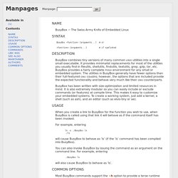 page for busybox - man.cx manual pages