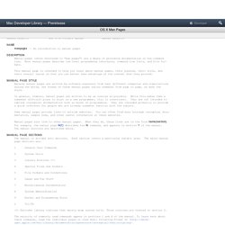 manpages(5) Mac OS X Developer Tools Manual Page