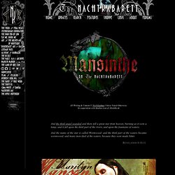 Mansinthe - the Official Absinthe of Marilyn Manson - The NACHTKABARETT