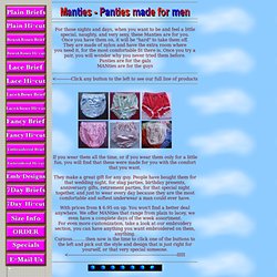 MANties - Panties made just for men