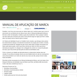 Revista Leaf » Manual de Aplicação de Marca