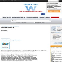 Manual AutoCAD 3D