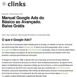 Manual Google Ads do Básico ao Avançado. Baixe Grátis