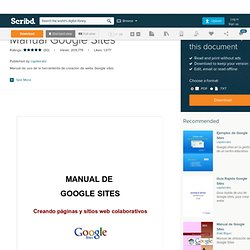 Manual Google Sites