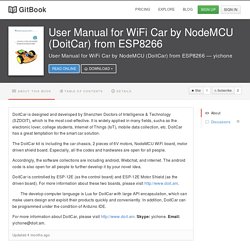 User Manual for WiFi Car by NodeMCU (DoitCar) from ESP8266