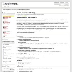 Manual de usuario de Plone 3 — Blog de Plone en Español