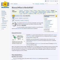How does MediaWiki work?