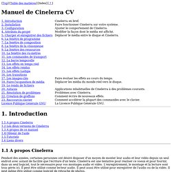 Manuel de Cinelerra CV: