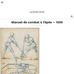 Manuel de combat à l'épée - 1500