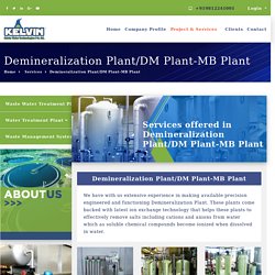 DM Plant Manufacturer - Demineralization (DM) Maintenance Service Provider