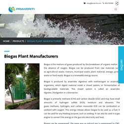 Biogas Plant Manufacturer In Pune – Prakrriti Enterprises