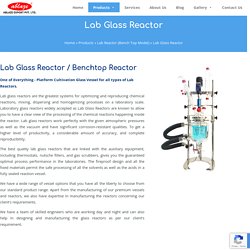 Lab Glass Reactor Manufacturer