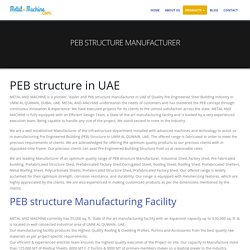 PEB Structure Manufacturer In UAE