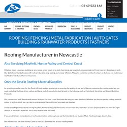 Roofing Materials on the Central Coast