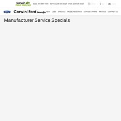 Manufacturer Service Specials