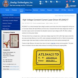 High Voltage Constant Current Laser Driver ATLS4A217