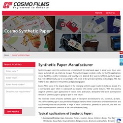 Synthetic paper manufacturer in New Zealand