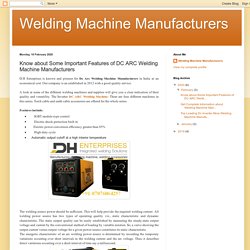 Best Dc Arc Welding Machine Manufacturers in Delhi