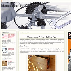 Woodworking Problem Solving Tips