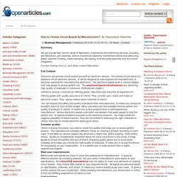How-to-Choose-Circuit-Boards-by-Manufacturers?-By-Topscompcb-Assemble-OpenArticles.com