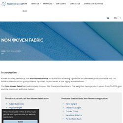 Non Woven Fabric Manufacturer, Supplier, Industry, Company - PARK NON WOVEN
