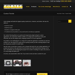 High Performing Custom Transformer Manufacturers - Cortec