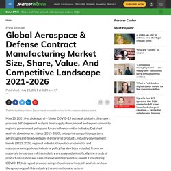 May 2021 Report on Global Aerospace & Defense Contract Manufacturing Market Overview, Size, Share and Trends 2021-2026