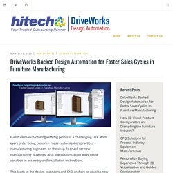 DriveWorks Backed Design Automation for Faster Sales Cycles in Furniture Manufacturing – DriveWorks: CAD Design Automation & Customization