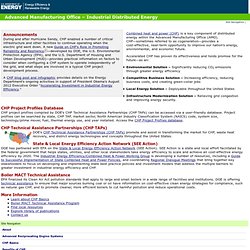 Industrial Technologies Program: Industrial Distributed Energy