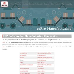 #1 ERP Software for Manufacturing Industry, Delhi NCR