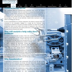 Manufacturing Analytics Solution Services - Innodatatics