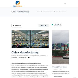 China manufacturing