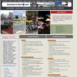 Business in Vietnam, manufacturing, site selection for factory, sourcing